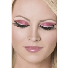 Wimpers zwart met glitter zilver