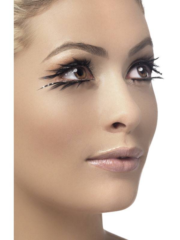 Grüne Glitzer-Wimpern (Lametta) – Metallisch Glänzend Für Karneval, Partys & Kostüme