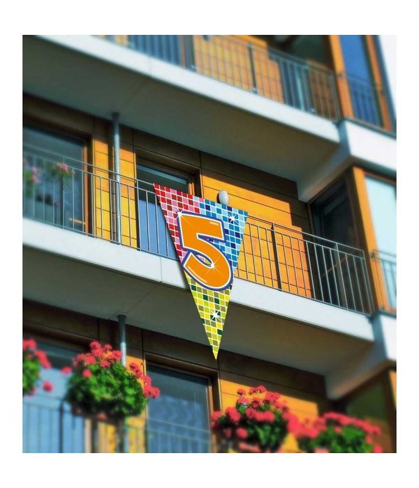 5 jaar megavlag 90x150cm