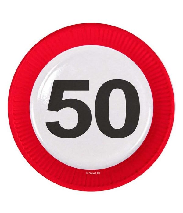 50 Jaar Verkeersbord Borden - 8 stuks