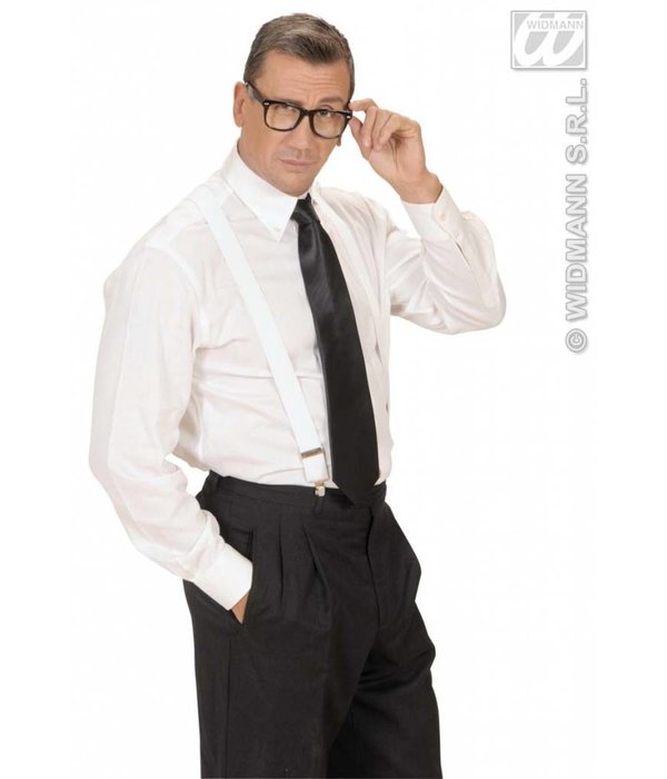 Satijnen stropdas zwart