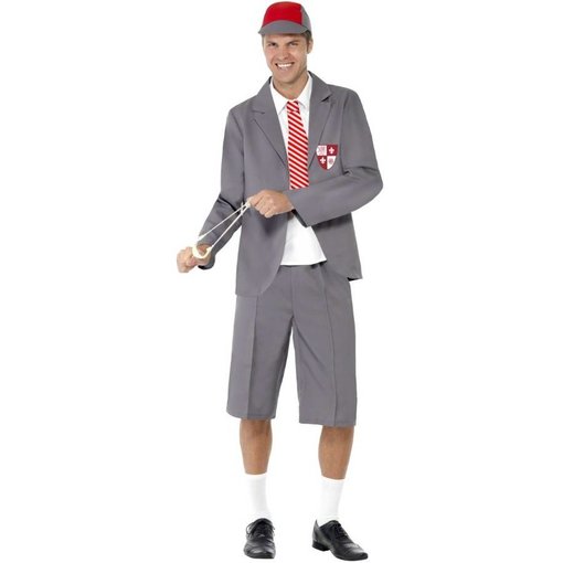 Schooljongen kostuum man