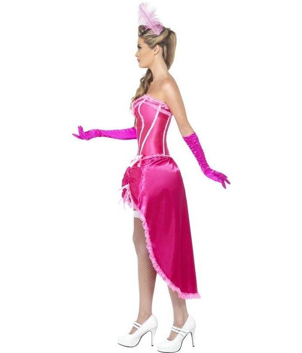 Roze Burlesque danseres kostuum
