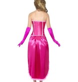 Roze Burlesque danseres kostuum