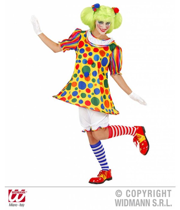 Clownskostuum dame