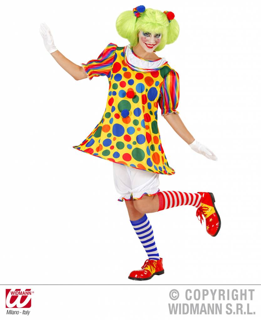 Clownskostuum dame afbeelding
