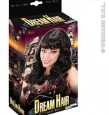 Pruik droomhaar Katy zwart