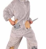 Rattenpak pluche met capuchon