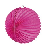 Papieren ballonlampion knalroze (23 cm)