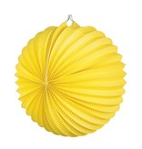 Papieren ballonlampion geel (23 cm)