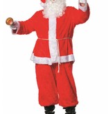 Kerstman kostuum 4-delig pluche