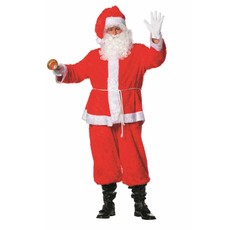 Kerstman kostuum 4-delig pluche