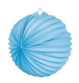 Papieren ballonlampion blauw (23 cm)