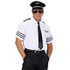 Pilotenshirt met stropdas en pet