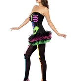 Fever neon Skelettenjurkje tutu