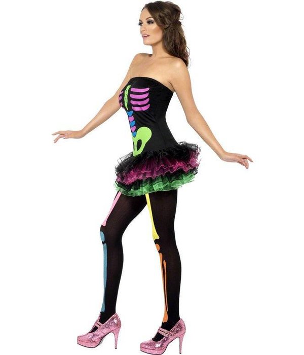 Fever neon Skelettenjurkje tutu