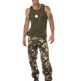 Khaki Camo leger kostuum man