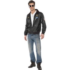 Top Gun bomber jas zwart