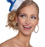Mini matrozenhoedje blauw