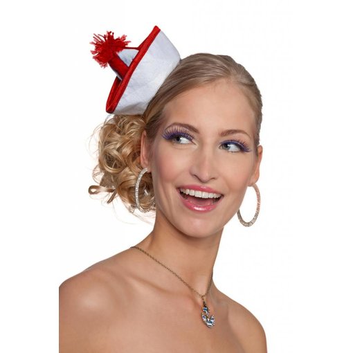 Mini Matrozenhoedje rood