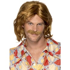 Super Trooper Abba pruik en snor