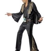 Elvis carnavalspak zwart/goud
