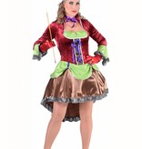 Steampunk 'burlesque' kostuum vrouw