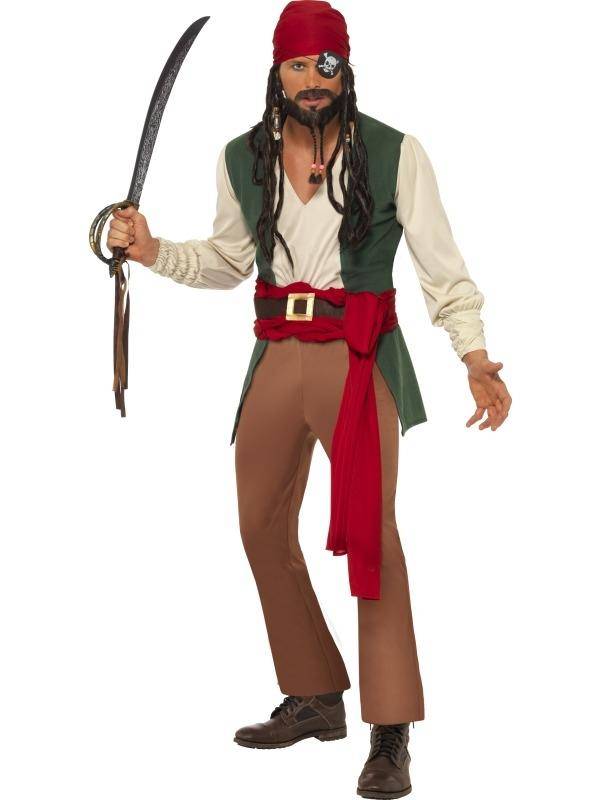 Dronken Caribische Piratenman