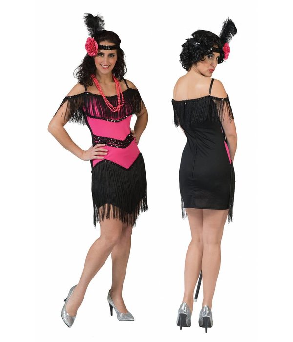 Charleston dame kostuum fuchsia