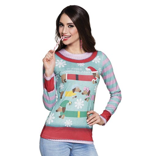 Kersttrui vrouw winter wonderland