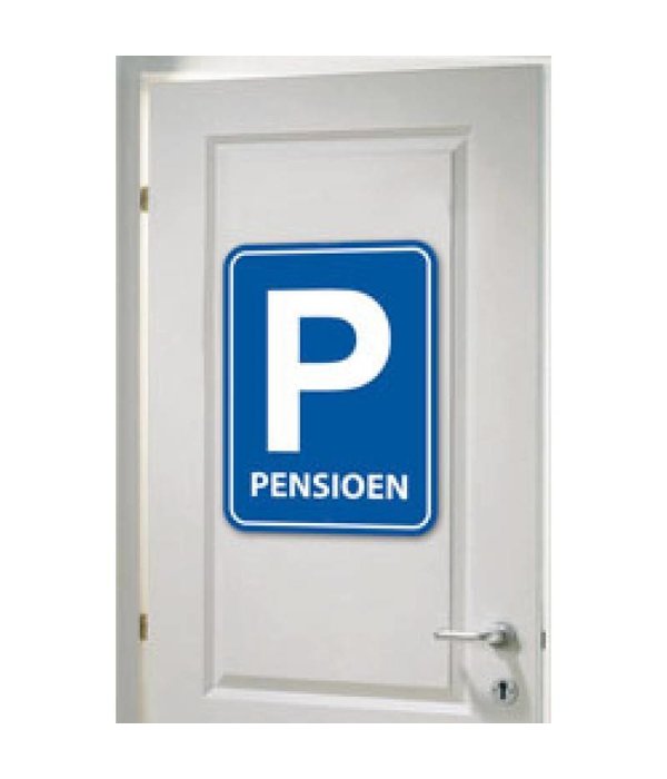 Deurbord pensioen