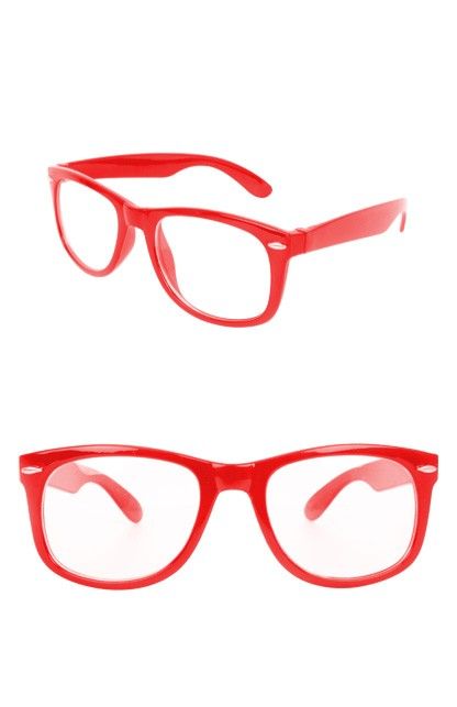 Blues brother bril rood met blank glas afbeelding