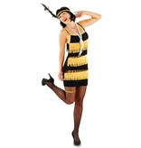 Jaren 20 flapper kostuum 3-delig