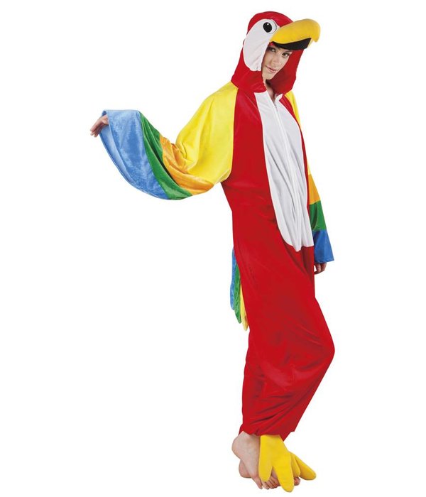 Papegaai pak man/vrouw pluche