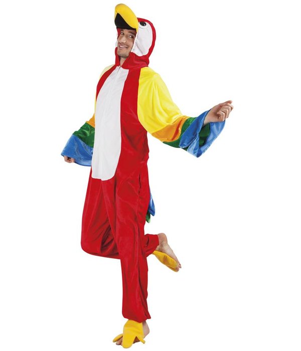 Papegaai pak man/vrouw pluche
