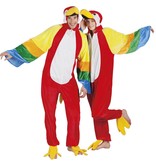 Papegaai pak man/vrouw pluche