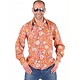 Hippie blouse Paisley oranje/bruin