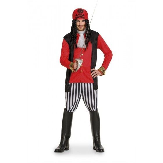 Piraten outfit heren 5-delig afbeelding