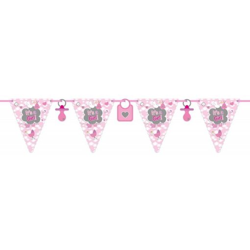 Vlaggenlijn It's a Girl - 6 meter