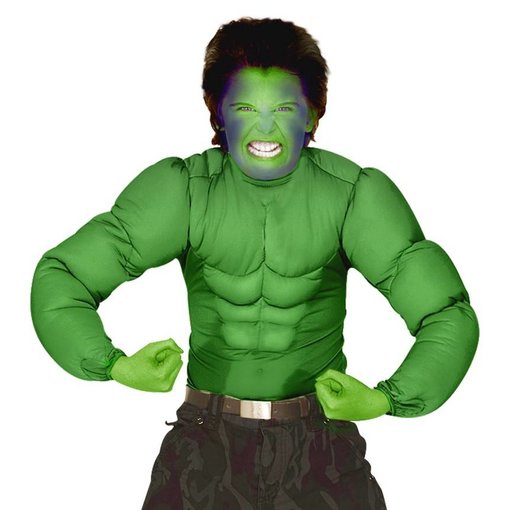 Hulk spierballen shirt kind