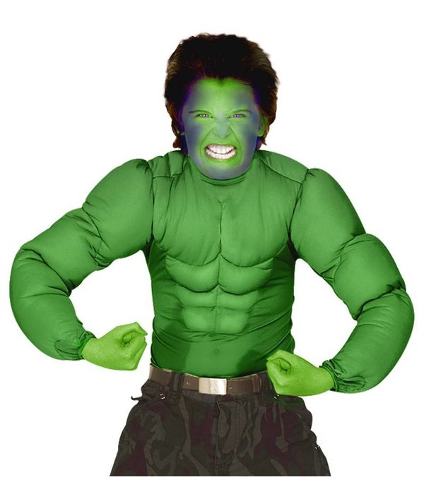 Hulk spierballen shirt kind