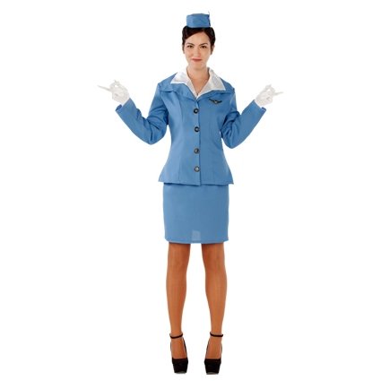 Stewardess kostuum vrouw afbeelding