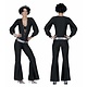 Sexy Disco Jumpsuit zwart