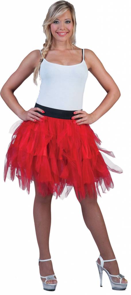 Feestbazaar Fancy petticoat rood online kopen