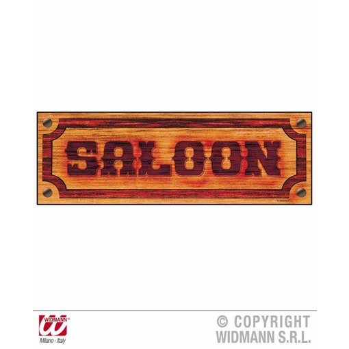 Saloon bordje