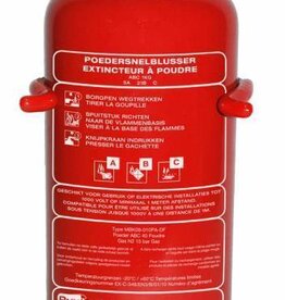 Mobiak Poederbrandblusser 1kg (ABC) permanente druk