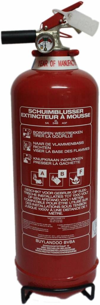 Mobiak Schuim-vetbrandblusser vorstvrij 2l (ABF) permanente druk