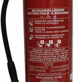 Mobiak Schuim-vetbrandblusser vorstvrij 9l (ABF) permanente druk