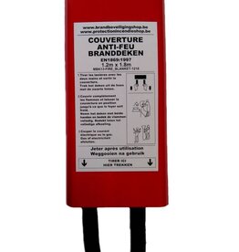 Mobiak Branddeken 1,2m x 1,8m EN 1869 goedgekeurd