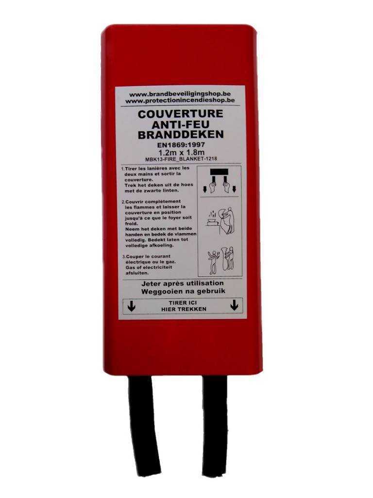 Mobiak Branddeken 1,2m x 1,8m EN 1869 goedgekeurd